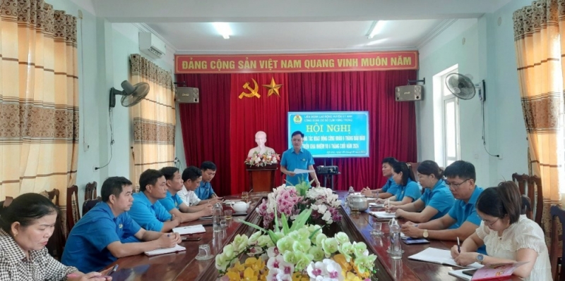 Huyện Kỳ Anh: Cụm thi đua CĐCS vùng trong sơ kết hoạt động công đoàn 6 tháng đầu năm 2024